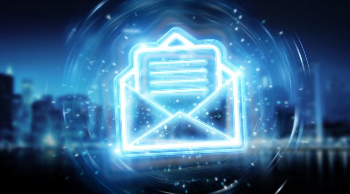email icon lit up 